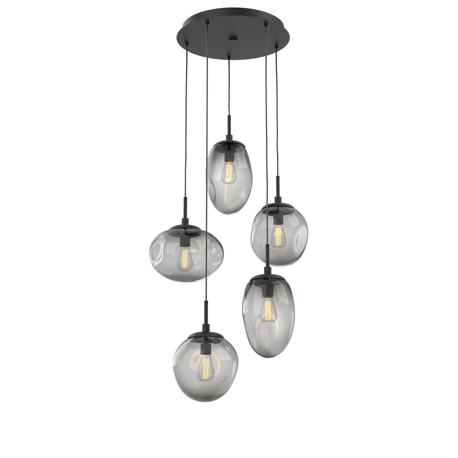 Hammerton Studio - CHB0065-05-MB-S-C01-E2 - Five Light Pendant - Cosmos - Matte Black