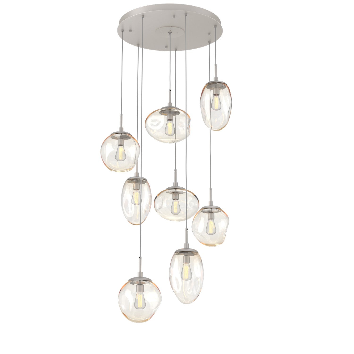 Hammerton Studio - CHB0065-08-BS-A-C01-E2 - Eight Light Pendant - Cosmos - Beige Silver