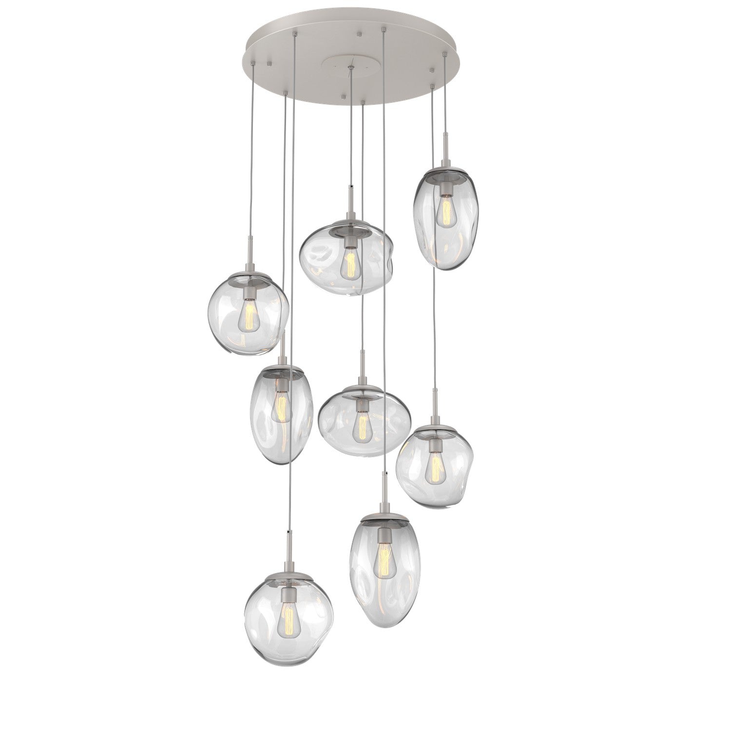 Hammerton Studio - CHB0065-08-BS-C-C01-E2 - Eight Light Pendant - Cosmos - Beige Silver