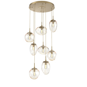 Hammerton Studio - CHB0065-08-GB-A-C01-E2 - Eight Light Pendant - Cosmos - Gilded Brass