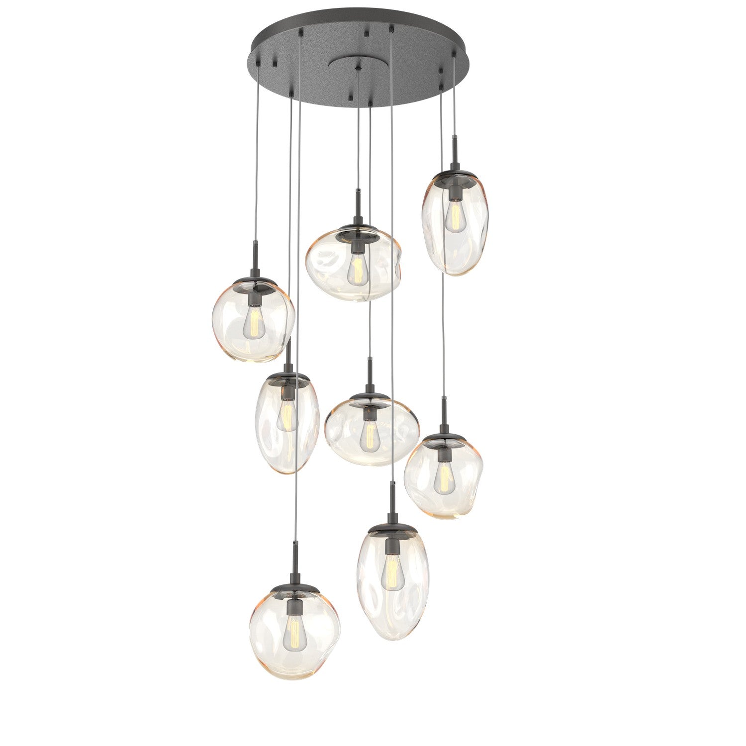 Hammerton Studio - CHB0065-08-GP-A-C01-E2 - Eight Light Pendant - Cosmos - Graphite