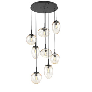 Hammerton Studio - CHB0065-08-MB-A-C01-E2 - Eight Light Pendant - Cosmos - Matte Black