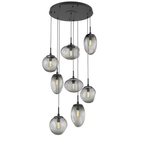 Hammerton Studio - CHB0065-08-MB-S-C01-E2 - Eight Light Pendant - Cosmos - Matte Black