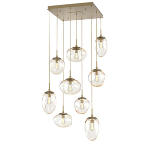 Hammerton Studio - CHB0065-09-GB-A-C01-E2 - Nine Light Pendant - Cosmos - Gilded Brass