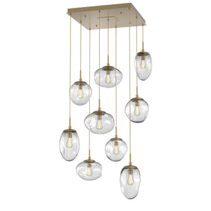 Hammerton Studio - CHB0065-09-GB-C-C01-E2 - Nine Light Pendant - Cosmos - Gilded Brass