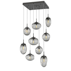 Hammerton Studio - CHB0065-09-GP-S-C01-E2 - Nine Light Pendant - Cosmos - Graphite