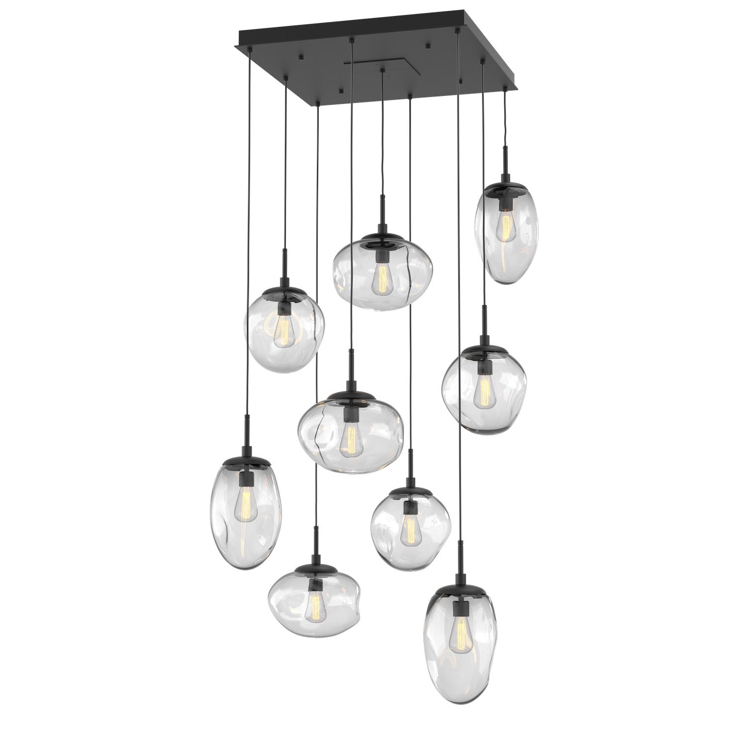 Hammerton Studio - CHB0065-09-MB-C-C01-E2 - Nine Light Pendant - Cosmos - Matte Black