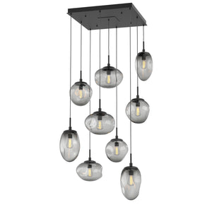 Hammerton Studio - CHB0065-09-MB-S-C01-E2 - Nine Light Pendant - Cosmos - Matte Black