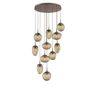 Hammerton Studio - CHB0065-11-BB-B-C01-E2 - 11 Light Pendant - Cosmos - Burnished Bronze