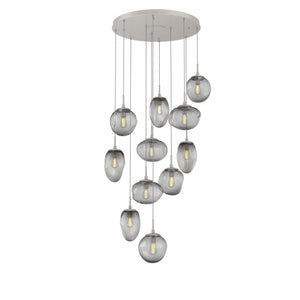 Hammerton Studio - CHB0065-11-BS-S-C01-E2 - 11 Light Pendant - Cosmos - Beige Silver