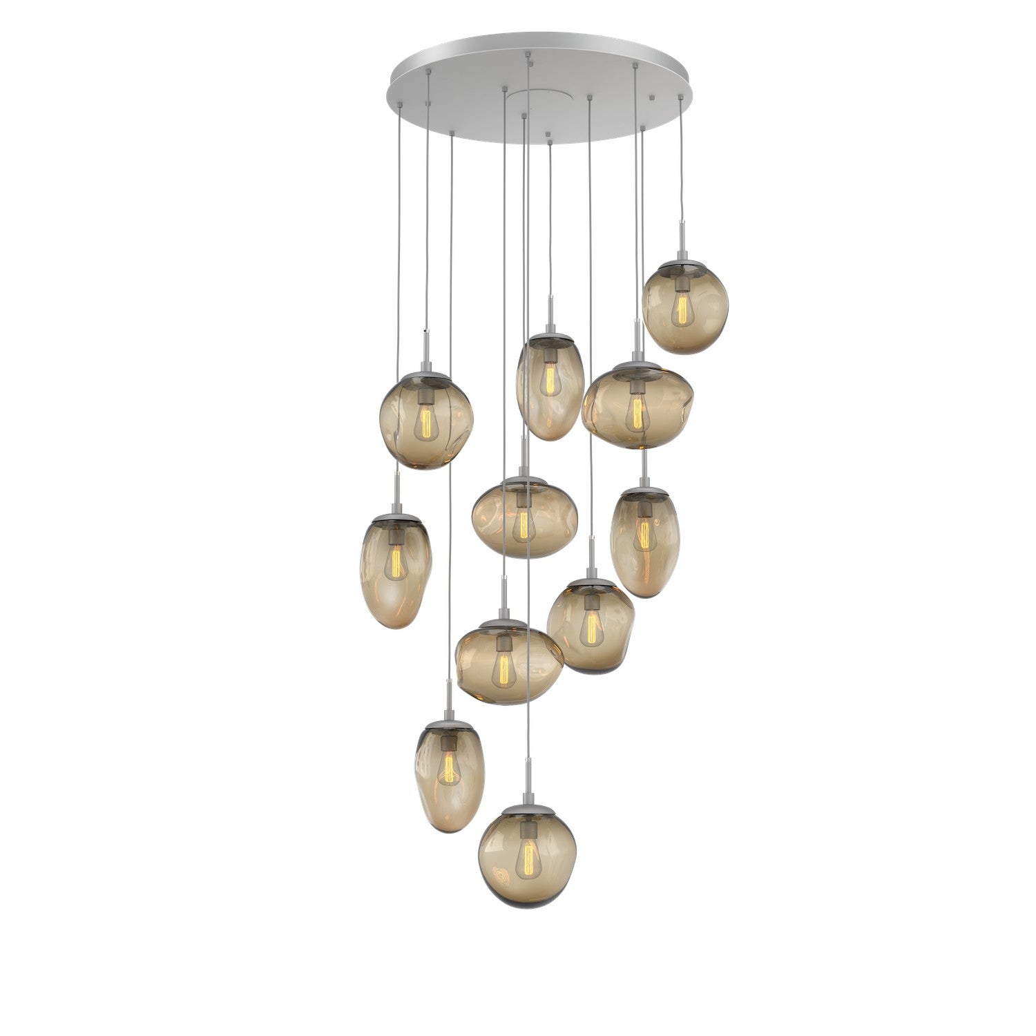 Hammerton Studio - CHB0065-11-CS-B-C01-E2 - 11 Light Pendant - Cosmos - Classic Silver