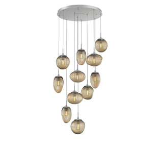 Hammerton Studio - CHB0065-11-CS-B-C01-E2 - 11 Light Pendant - Cosmos - Classic Silver