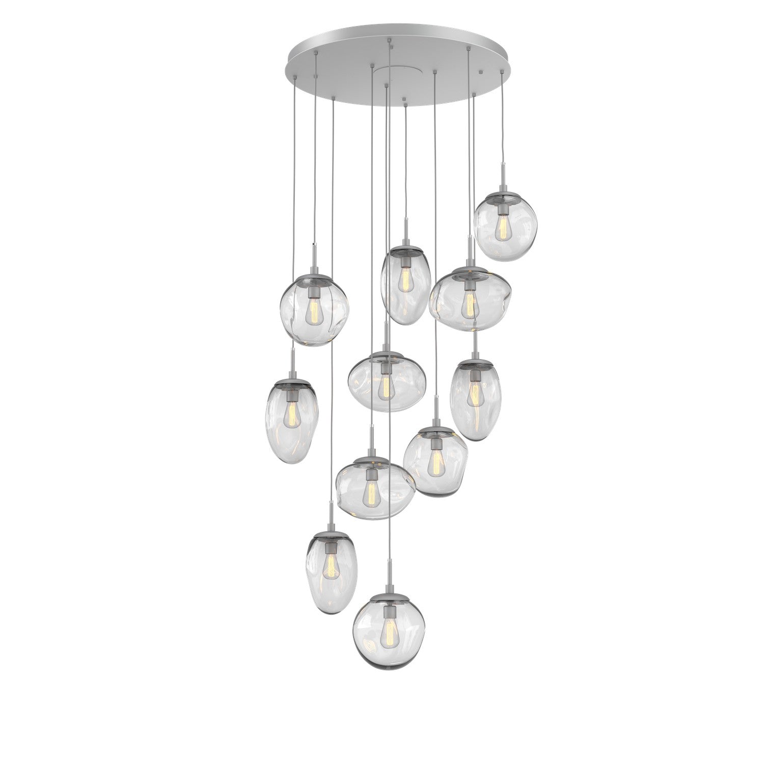 Hammerton Studio - CHB0065-11-CS-C-C01-E2 - 11 Light Pendant - Cosmos - Classic Silver