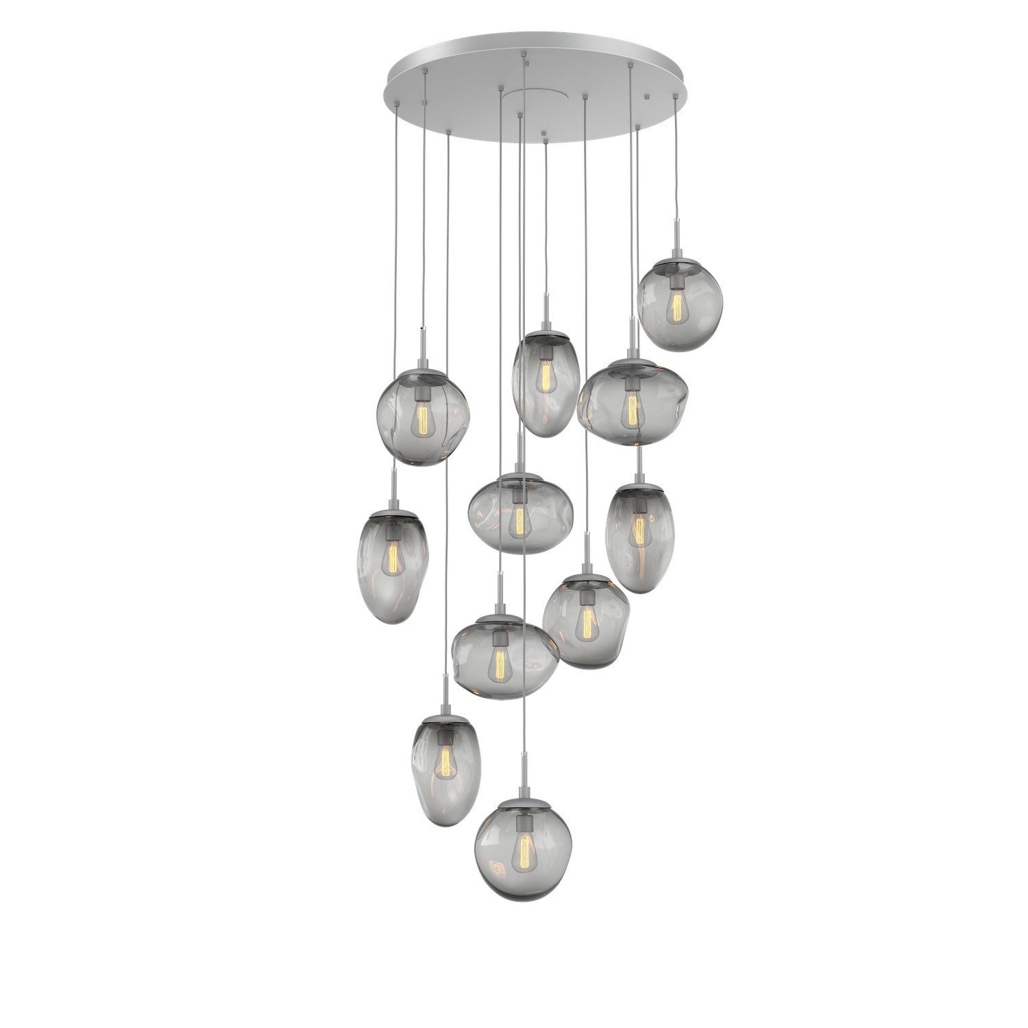 Hammerton Studio - CHB0065-11-CS-S-C01-E2 - 11 Light Pendant - Cosmos - Classic Silver