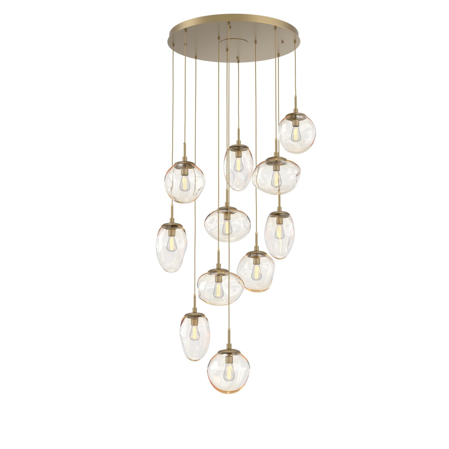 Hammerton Studio - CHB0065-11-GB-A-C01-E2 - 11 Light Pendant - Cosmos - Gilded Brass