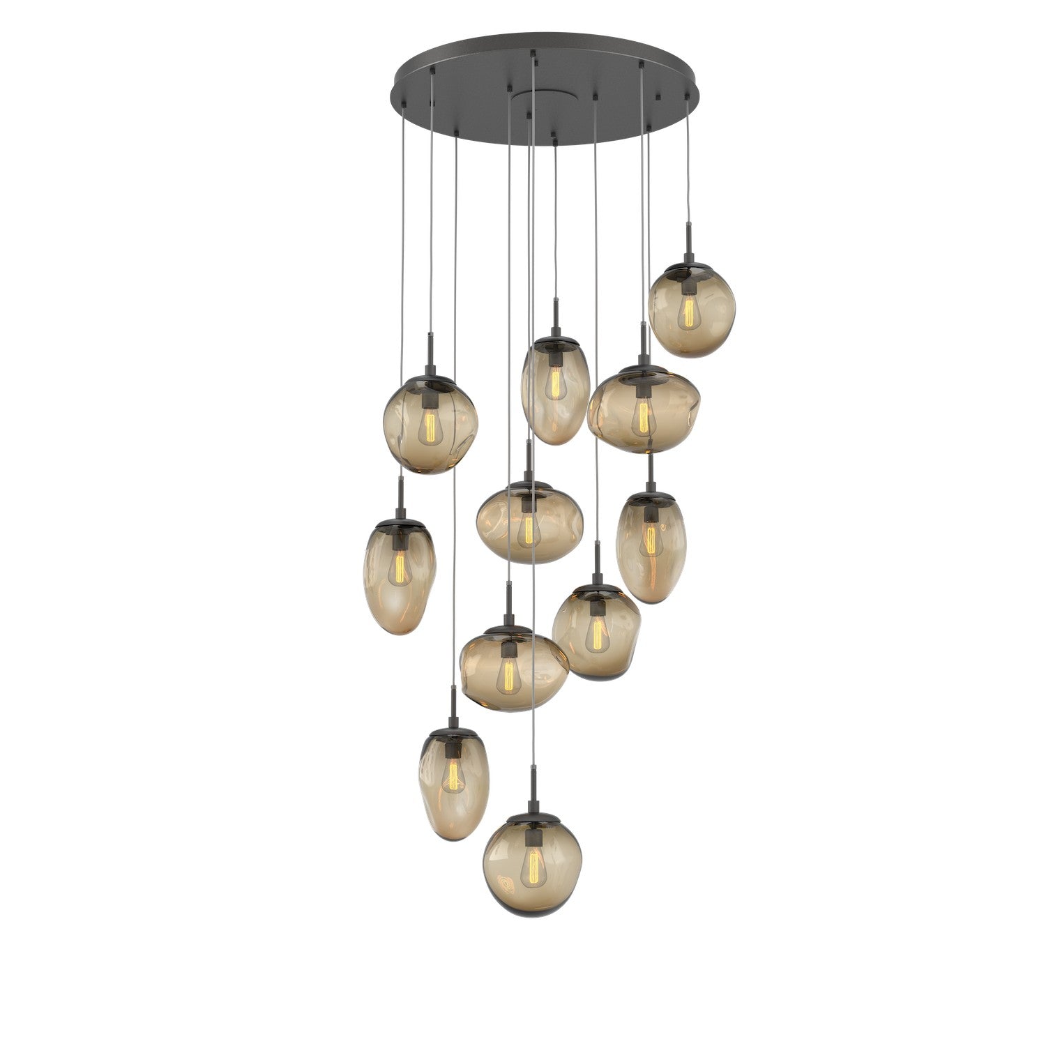 Hammerton Studio - CHB0065-11-GP-B-C01-E2 - 11 Light Pendant - Cosmos - Graphite