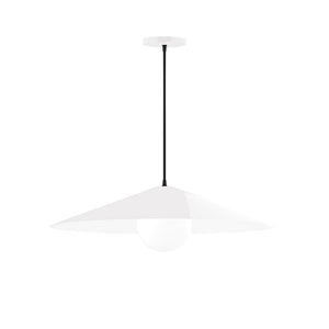 Montclair Light Works - PEB429-G15-44-C24 - One Light Pendant - Axis - White