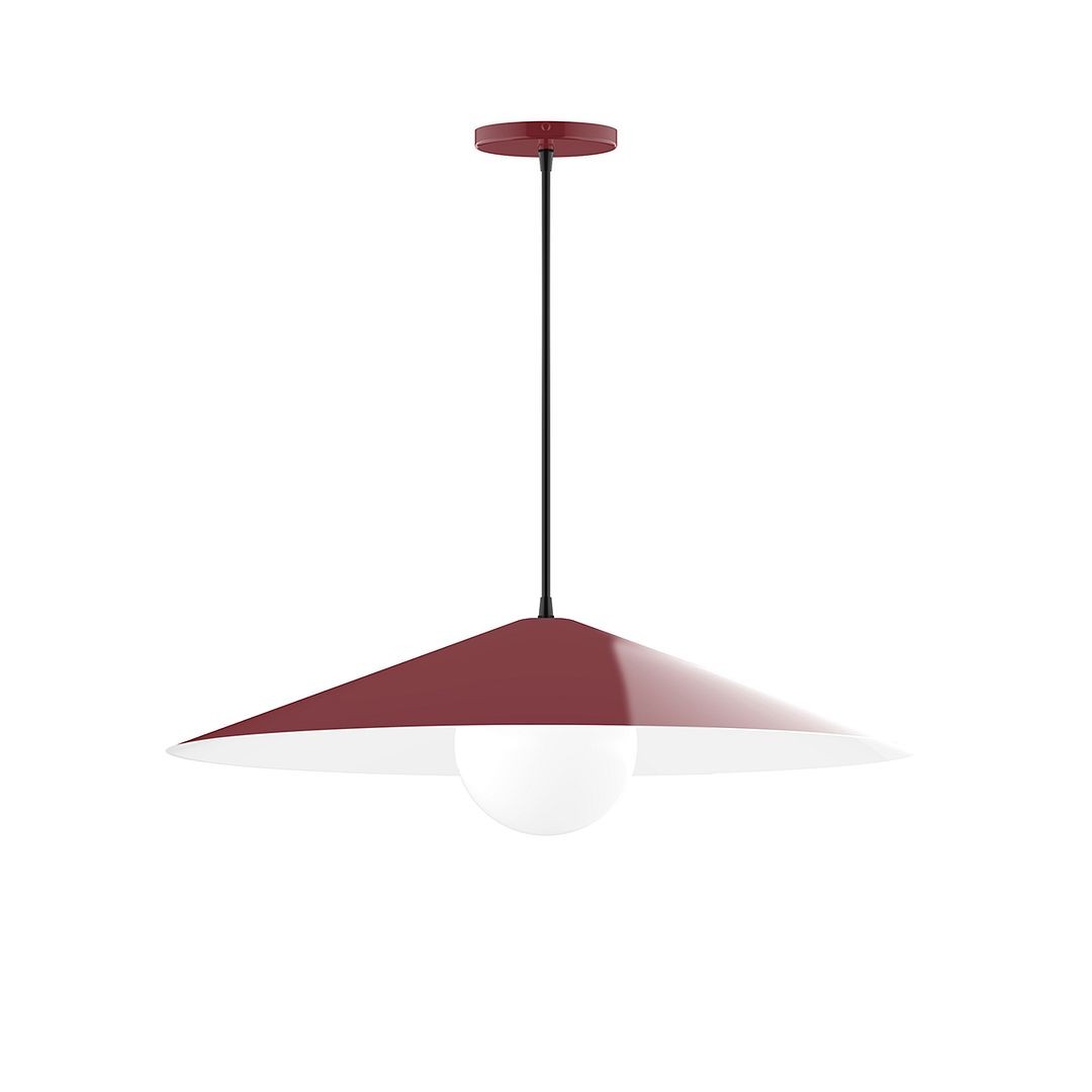 Montclair Light Works - PEB429-G15-55-C20 - One Light Pendant - Axis - Barn Red