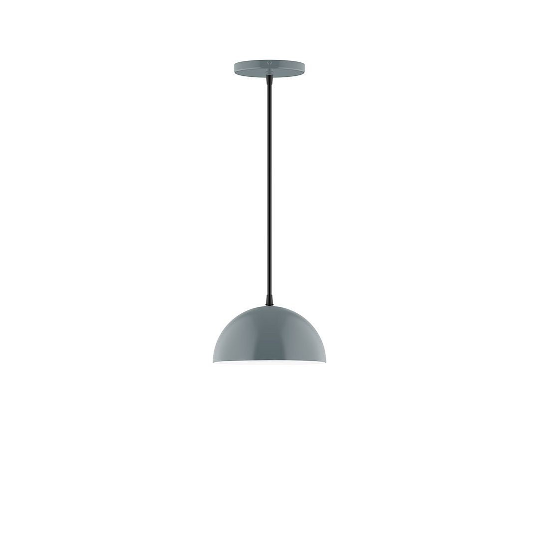 Montclair Light Works - PEB431-40-C01 - One Light Pendant - Axis - Slate Gray