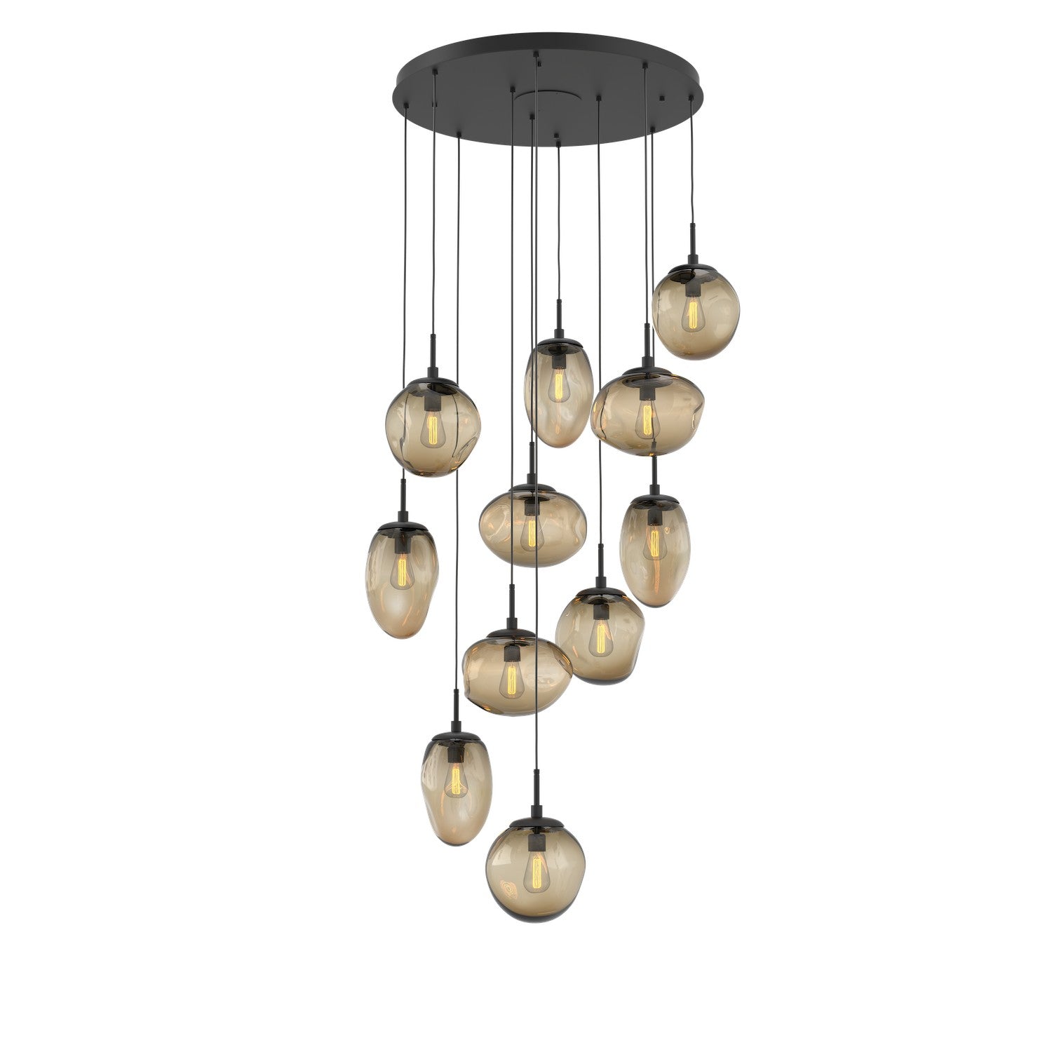 Hammerton Studio - CHB0065-11-MB-B-C01-E2 - 11 Light Pendant - Cosmos - Matte Black