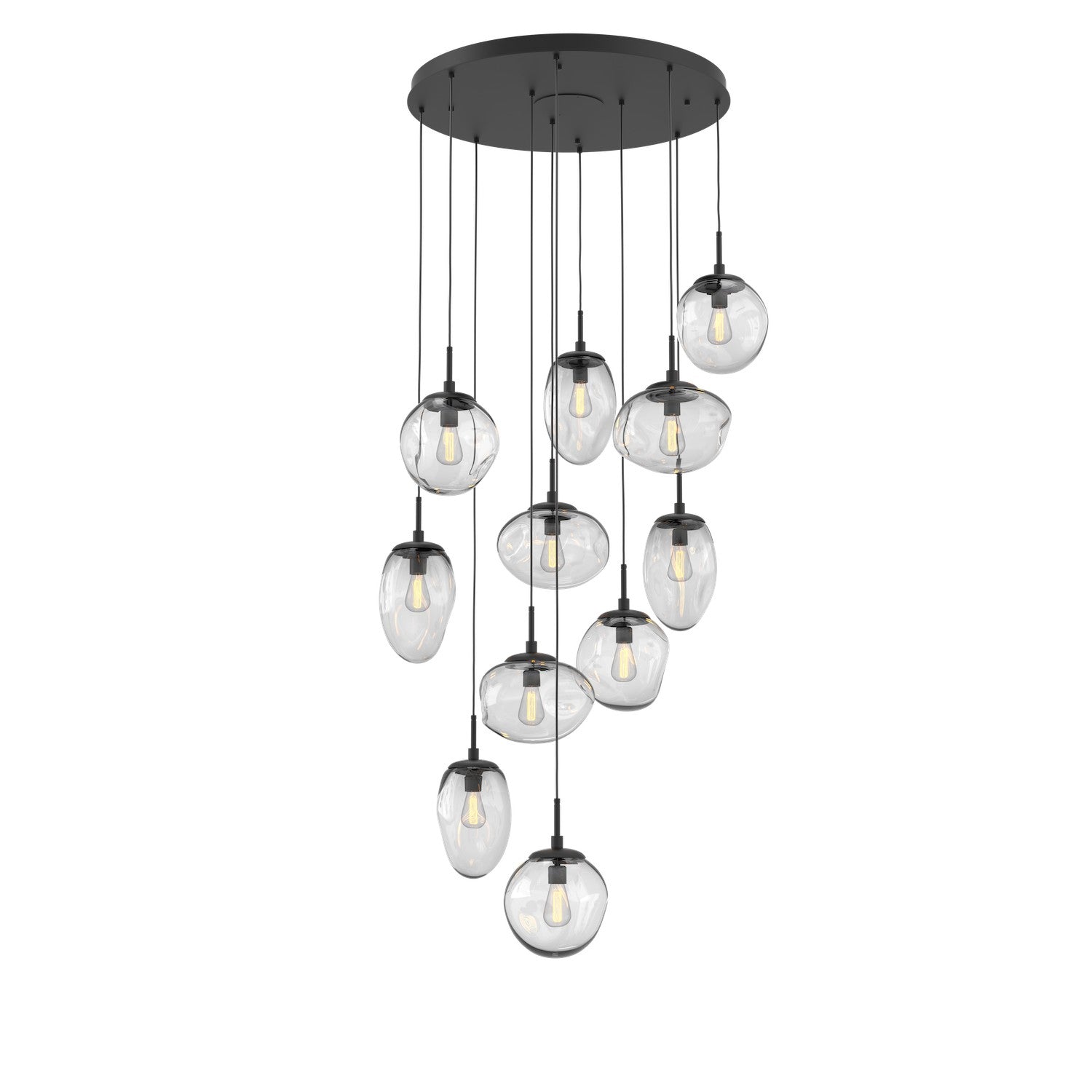 Hammerton Studio - CHB0065-11-MB-C-C01-E2 - 11 Light Pendant - Cosmos - Matte Black