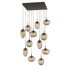 Hammerton Studio - CHB0065-12-FB-B-C01-E2 - 12 Light Pendant - Cosmos - Flat Bronze