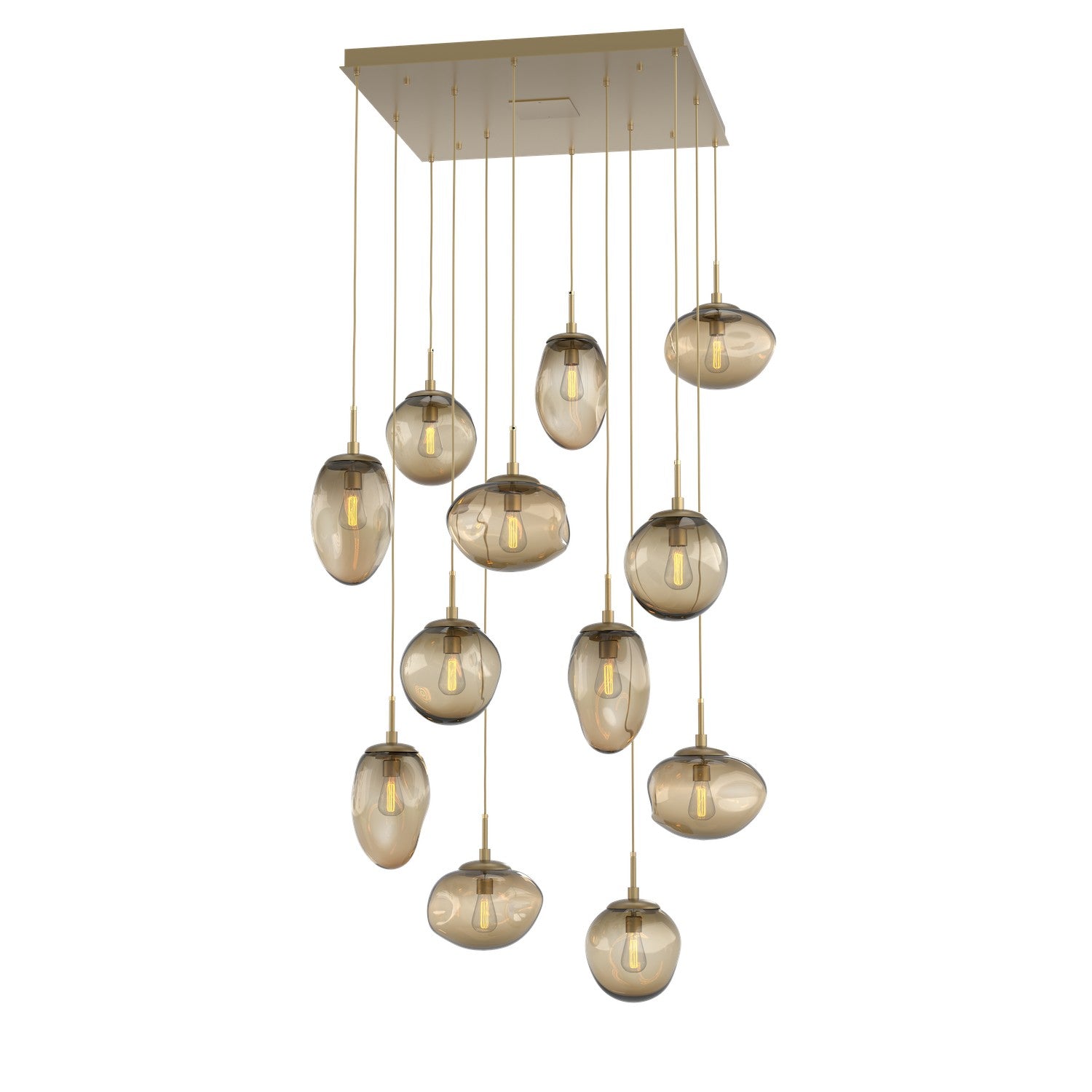 Hammerton Studio - CHB0065-12-GB-B-C01-E2 - 12 Light Pendant - Cosmos - Gilded Brass