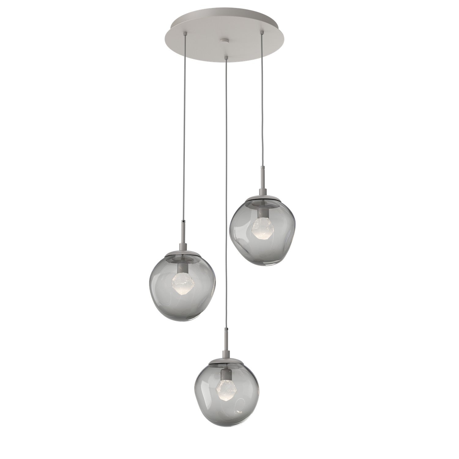 Hammerton Studio - CHB0066-03-BS-ZS-C01-L3 - LED Pendant - Aster - Beige Silver
