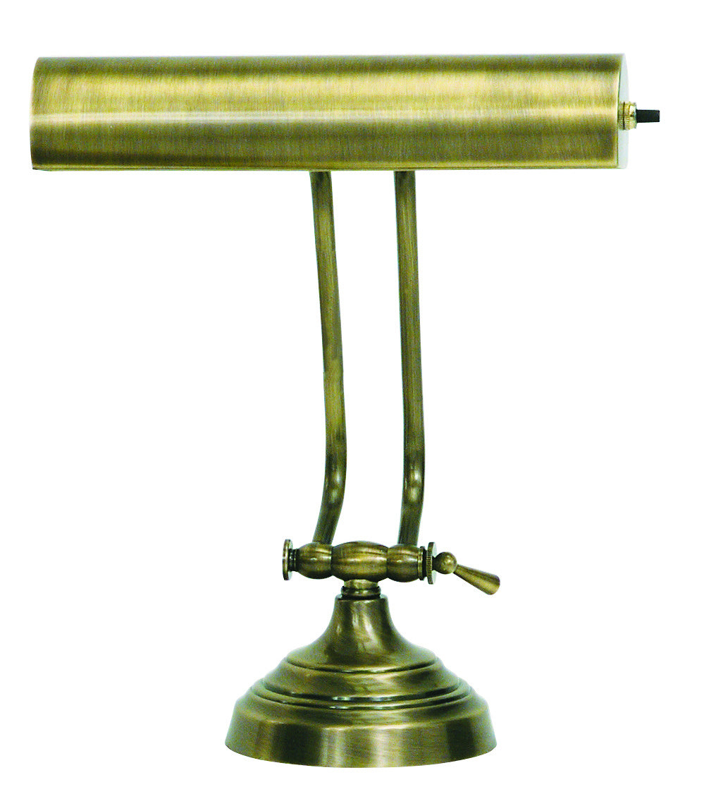 House of Troy - AP10-21-71 - One Light Piano/Desk Lamp - Advent - Antique Brass