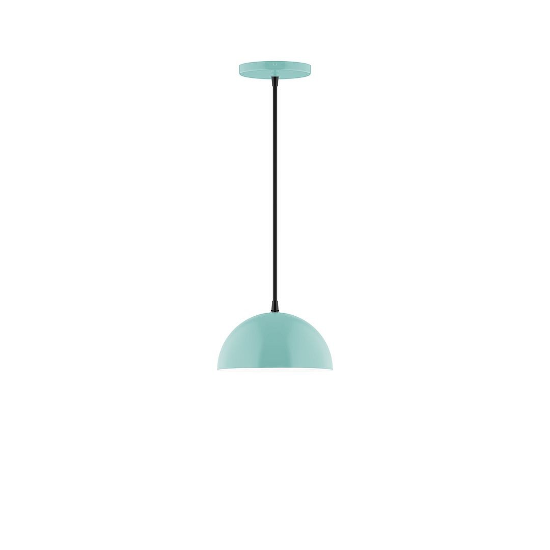 Montclair Light Works - PEB431-48-C01 - One Light Pendant - Axis - Sea Green