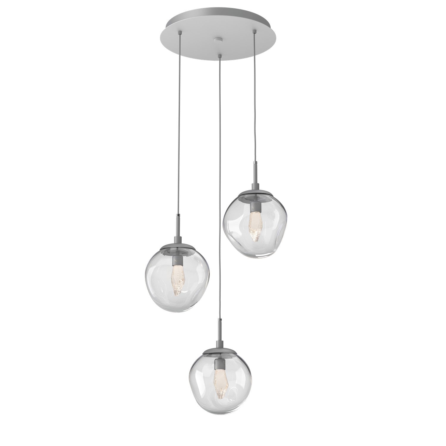 Hammerton Studio - CHB0066-03-CS-GC-C01-L3 - LED Pendant - Aster - Classic Silver