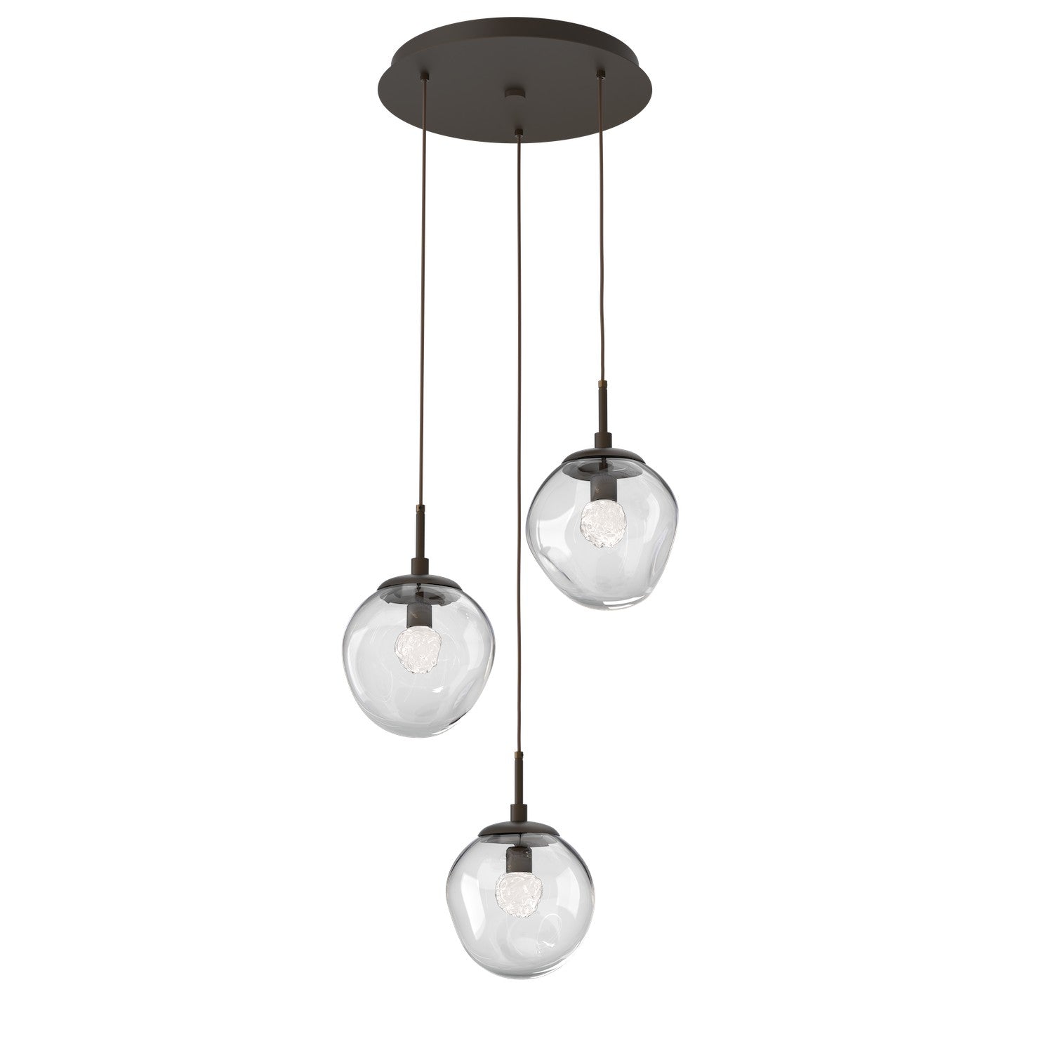 Hammerton Studio - CHB0066-03-FB-FC-C01-L1 - LED Pendant - Aster - Flat Bronze