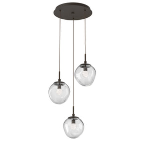 Hammerton Studio - CHB0066-03-FB-FC-C01-L1 - LED Pendant - Aster - Flat Bronze
