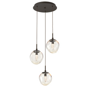 Hammerton Studio - CHB0066-03-FB-GA-C01-L3 - LED Pendant - Aster - Flat Bronze