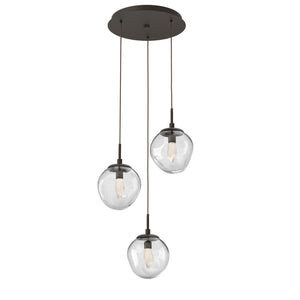 Hammerton Studio - CHB0066-03-FB-GC-C01-L3 - LED Pendant - Aster - Flat Bronze