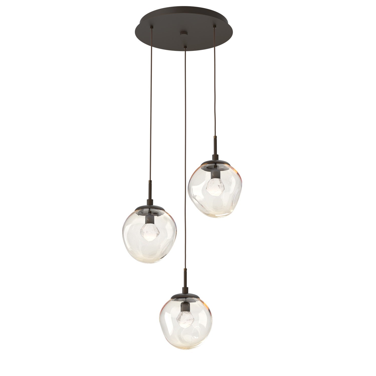 Hammerton Studio - CHB0066-03-FB-ZA-C01-L1 - LED Pendant - Aster - Flat Bronze