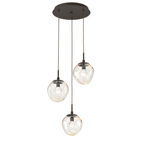 Hammerton Studio - CHB0066-03-FB-ZA-C01-L1 - LED Pendant - Aster - Flat Bronze
