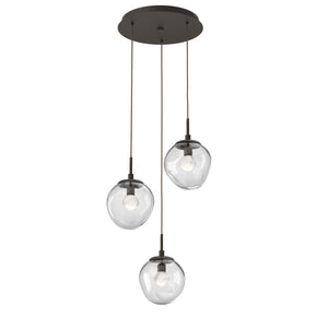 Hammerton Studio - CHB0066-03-FB-ZC-C01-L3 - LED Pendant - Aster - Flat Bronze
