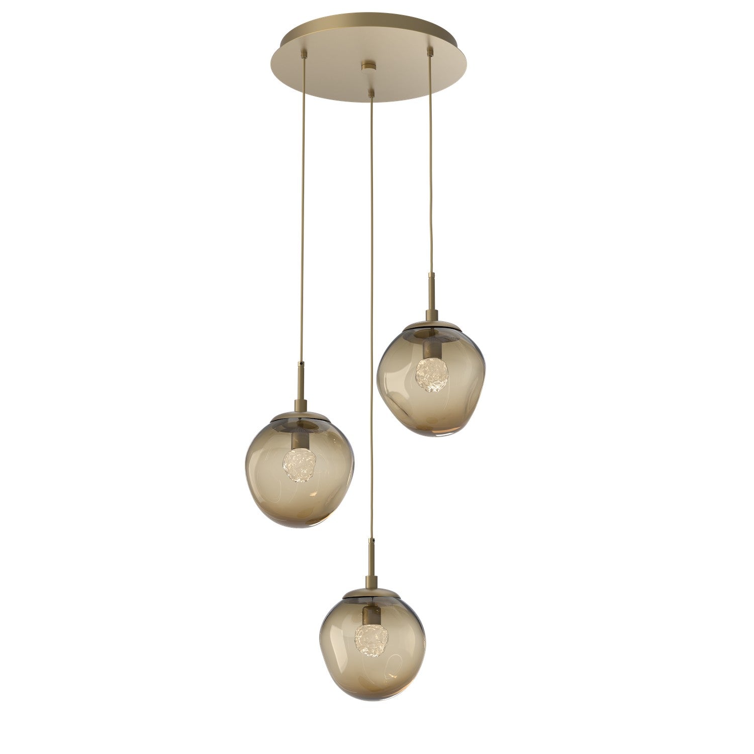 Hammerton Studio - CHB0066-03-GB-FB-C01-L1 - LED Pendant - Aster - Gilded Brass