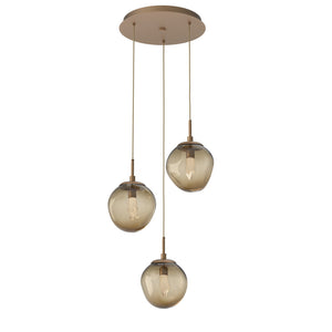 Hammerton Studio - CHB0066-03-NB-GB-C01-L3 - LED Pendant - Aster - Novel Brass