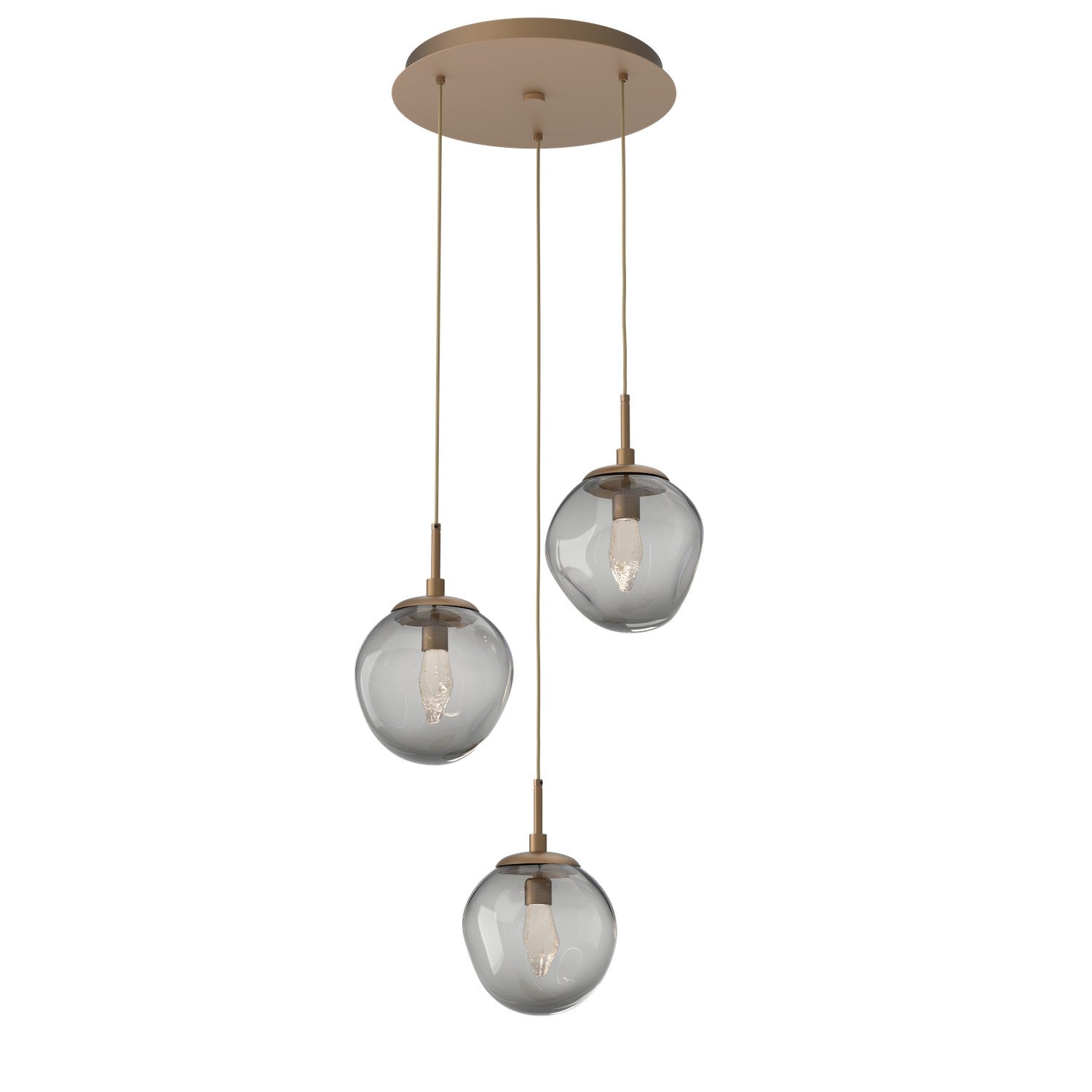 Hammerton Studio - CHB0066-03-NB-GS-C01-L1 - LED Pendant - Aster - Novel Brass