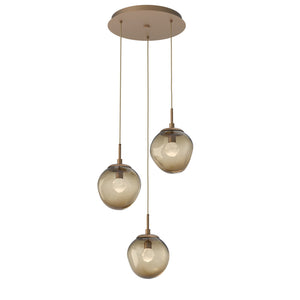 Hammerton Studio - CHB0066-03-NB-ZB-C01-L3 - LED Pendant - Aster - Novel Brass