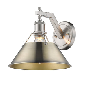 Golden - 3306-1W PW-AB - One Light Wall Sconce - Orwell PW - Pewter