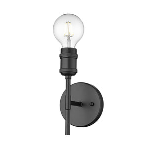 Golden - 1945-1W BLK - One Light Wall Sconce - Axel BLK - Matte Black