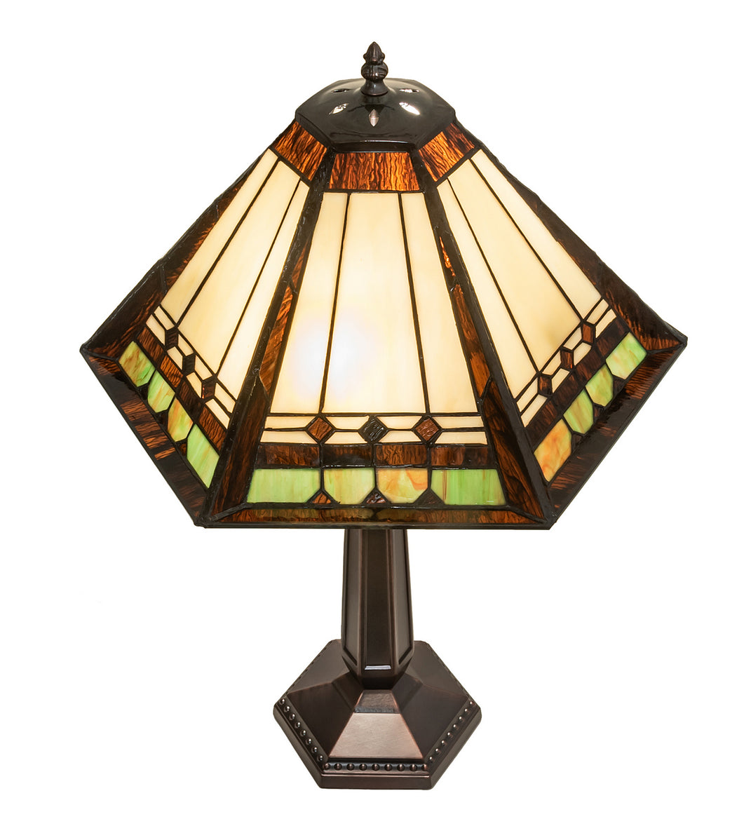 Meyda Tiffany - 82313 - Two Light Table Lamp - Albuquerque - Mahogany Bronze