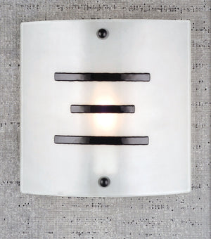 Meyda Tiffany - 98165 - One Light Wall Sconce - Metro Fusion - Nickel