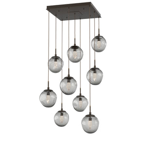 Hammerton Studio - CHB0066-09-FB-GS-C01-L1 - LED Pendant - Aster - Flat Bronze
