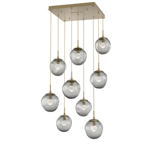 Hammerton Studio - CHB0066-09-GB-ZS-C01-L3 - LED Pendant - Aster - Gilded Brass