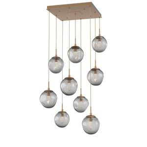 Hammerton Studio - CHB0066-09-NB-GS-C01-L3 - LED Pendant - Aster - Novel Brass