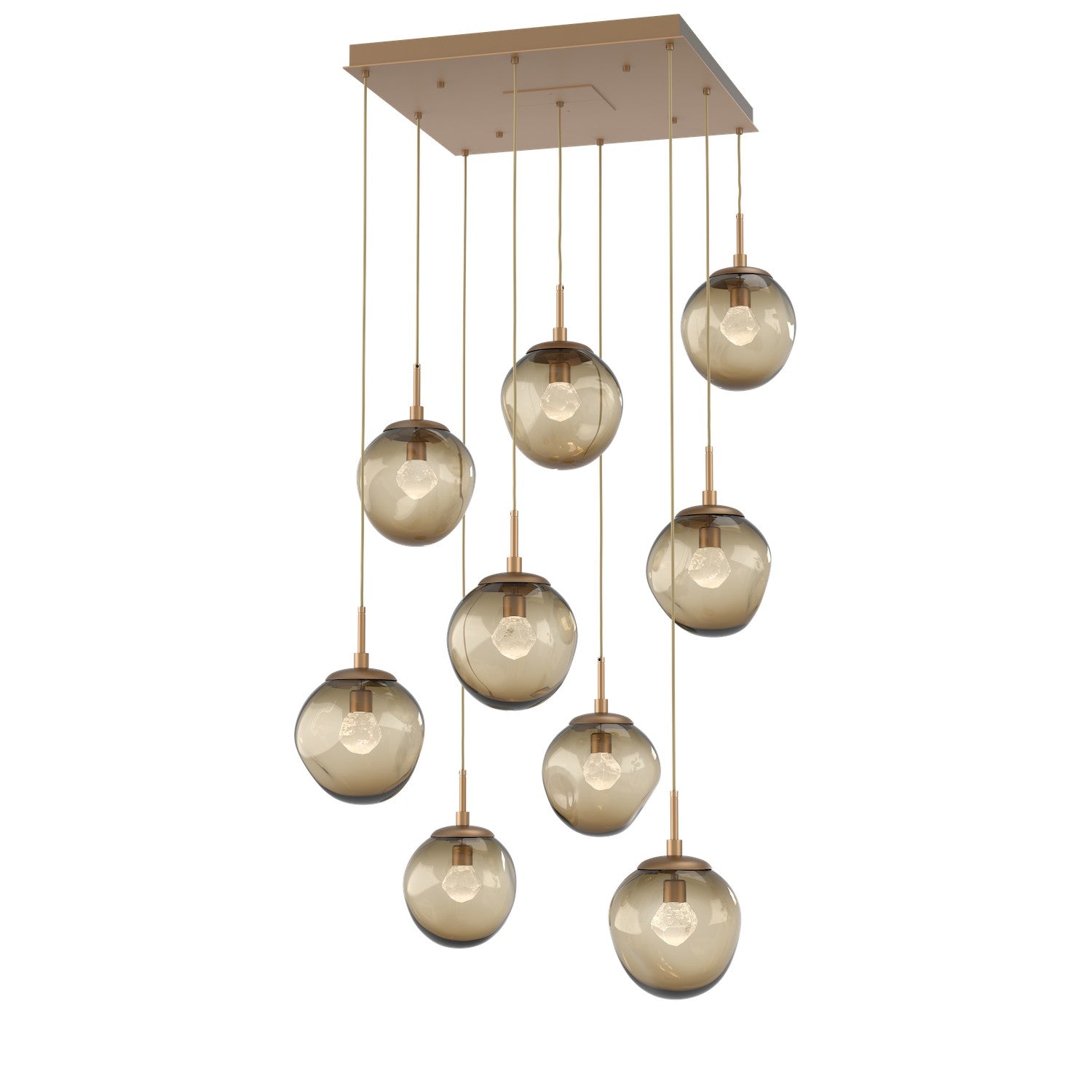 Hammerton Studio - CHB0066-09-NB-ZB-C01-L1 - LED Pendant - Aster - Novel Brass